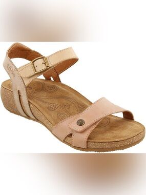 Taos Women's Sadie Sandal in Blush Multi  Size EU 41 - US 10/10.5